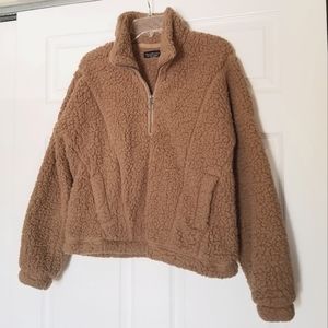 A&F Half Zip Sherpa Pullover